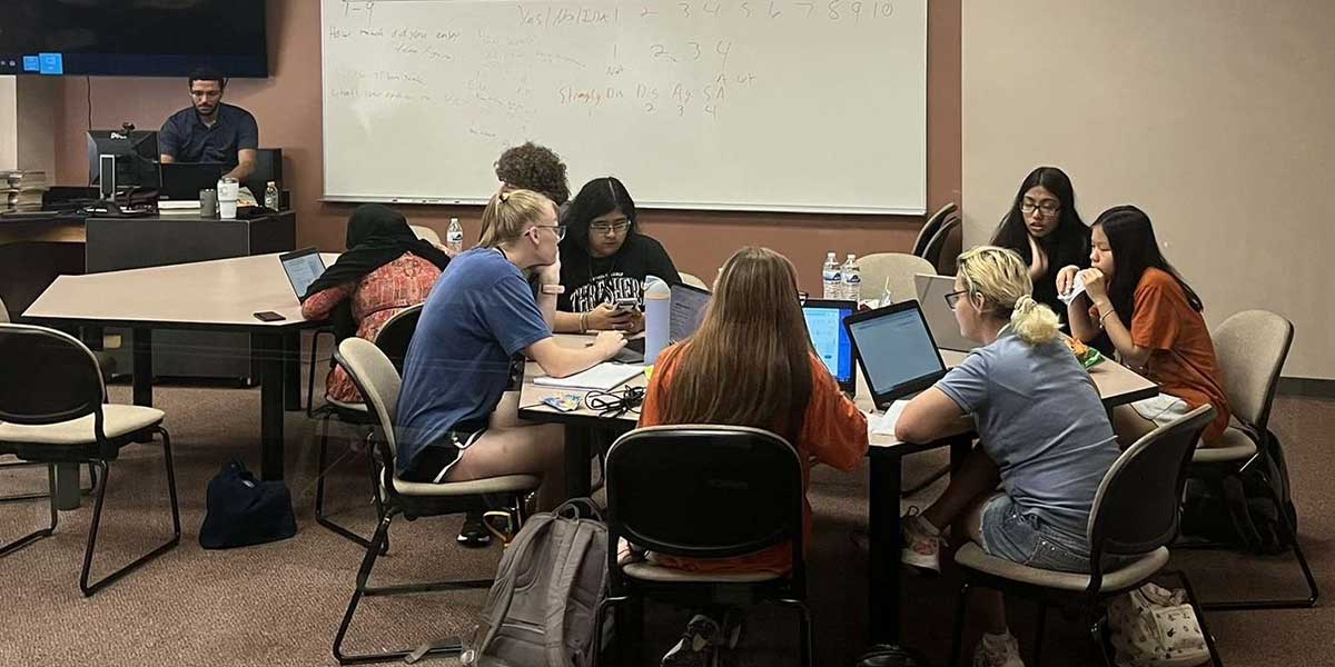 In-person students at the 2025 Bethel College Summer Science Institute