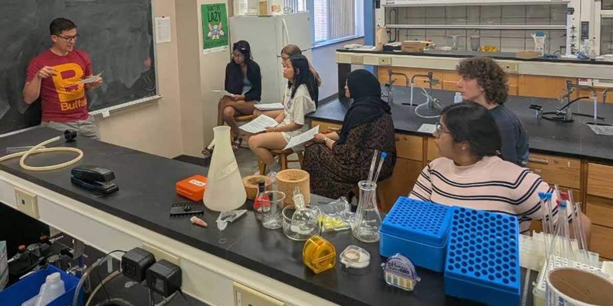 In-person students at the 2025 Bethel College Summer Science Institute