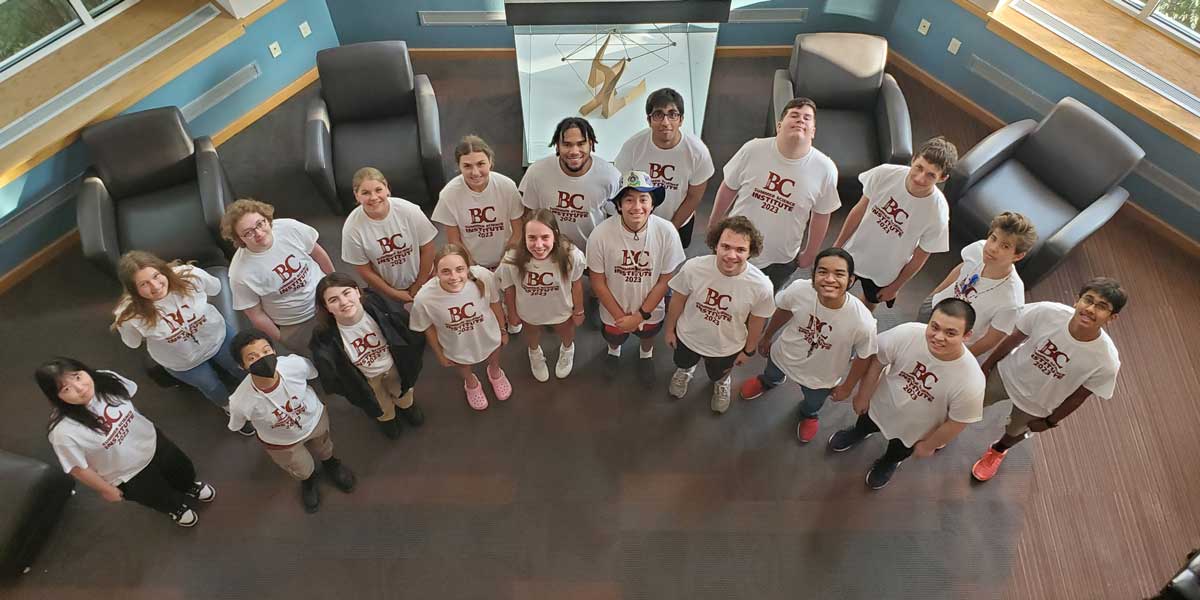 In-person students at the 2023 Bethel College Summer Science Institute